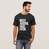 Mannen Aussie Dad Australian Shepherd Dog Dad T-shirt (Voorkant volledig)
