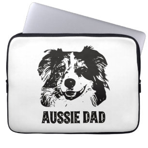 Mannen Aussie Pa - Australische Shepherd Dog Dad Laptop Sleeve