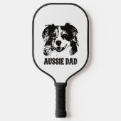 Mannen Aussie Pa - Australische Shepherd Dog Dad Pickleball Paddle (Voorkant)