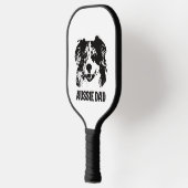 Mannen Aussie Pa - Australische Shepherd Dog Dad Pickleball Paddle (Links)