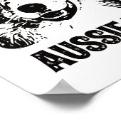 Mannen Aussie Pa - Australische Shepherd Dog Dad Poster (Hoek)