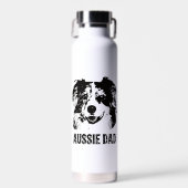 Mannen Aussie Pa - Australische Shepherd Dog Dad Waterfles (Voorkant)