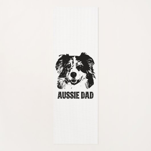 Mannen Aussie Pa - Australische Shepherd Dog Dad Yogamat (Voorkant)