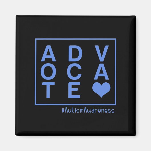 Mannen autisme Awareness Advocate Unique Embrace D Magneet (Voorkant)