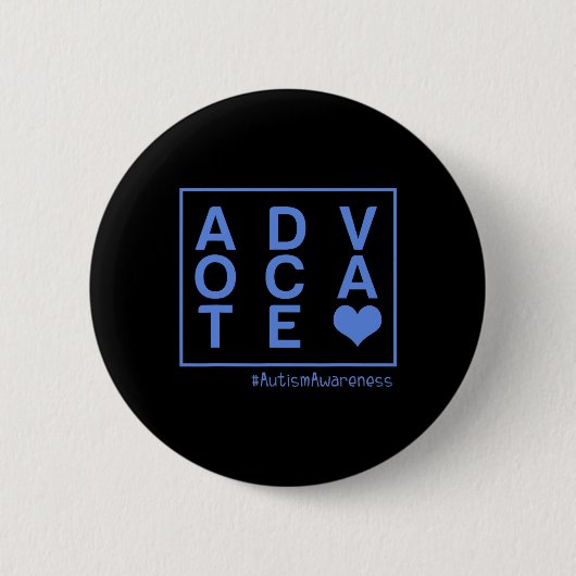 Mannen autisme Awareness Advocate Unique Embrace D Ronde Button 5,7 Cm (Voorkant)