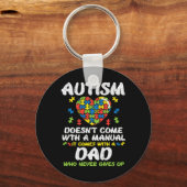 Mannen autisme komt niet met pap Puzzle Awa Sleutelhanger (Voorkant)