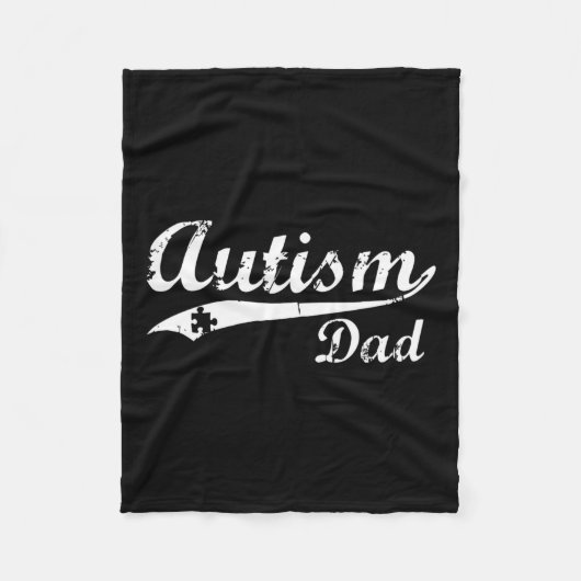 Mannen autisme Papa geeft autisme voorlichting Fleece Deken (Voorkant)