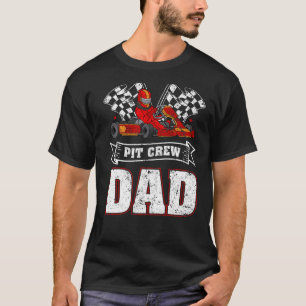 Mannen auto Slepen Racer Pit Crew Pap Slepen Racen T-shirt
