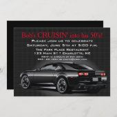 Mannen auto Volwassenen Partij Kaart (Voorkant / Achterkant)