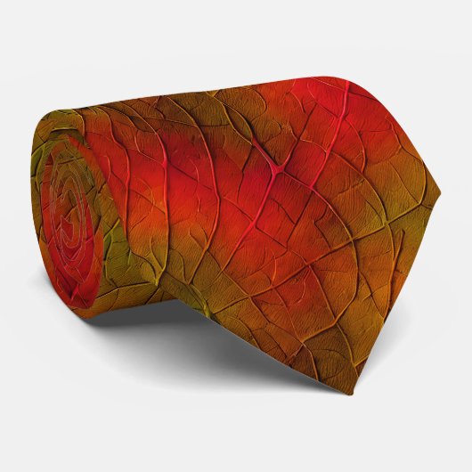 Mannen Autumn Leaf Stropdas (Opgerold)