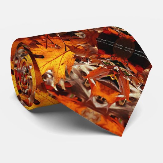 Mannen Autumn Leaves Stropdas (Opgerold)