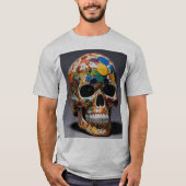 Mannen Avant-Pop Skull Fusion T-shirt (Voorkant)