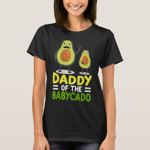 Mannen Avocado papa van de Babycado vader's D T-shirt