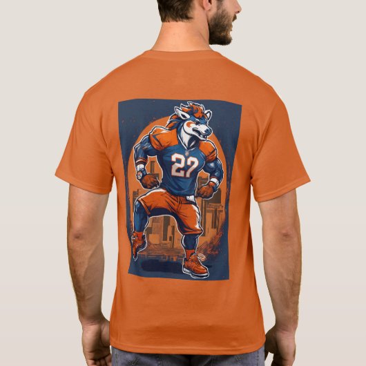  Mannen avontuurkaart T-shirt (Achterkant)