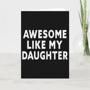 Mannen Awesome Like My Daughter Vaderdag Cadeau Vo Kaart