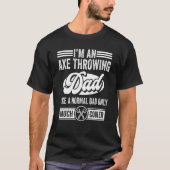 Mannen Ax Throwing Pap Fathers Day T-shirt (Voorkant)