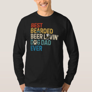 Mannen  baard beste beermerghond d t-shirt