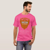 Mannen baardarts baard ontwerp Mannen med student T-shirt (Voorkant volledig)