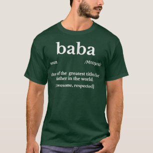 Mannen Baba Griekse cadeautjes voor vaders dag T-p T-shirt