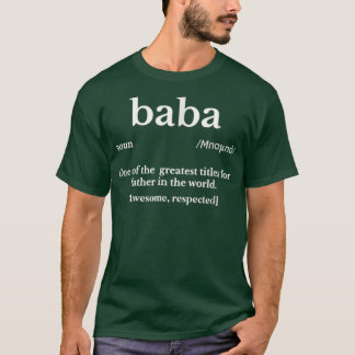 Mannen Baba Griekse cadeautjes voor vaders dag T-p T-shirt
