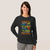 Mannen Babasaurus T Rex Dinosaur Baba Saurus T-shirt (Voorkant volledig)