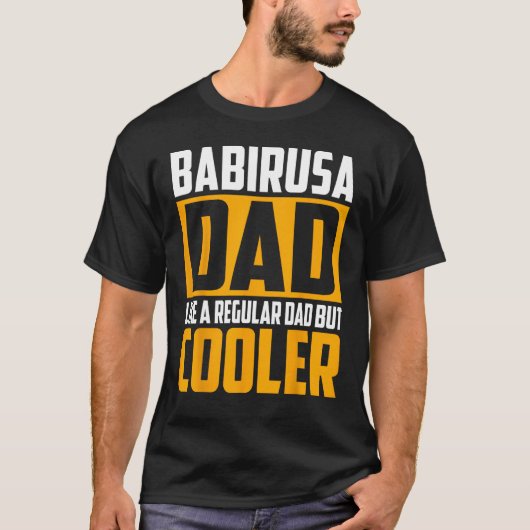 Mannen Babirusa vader als een gewone vader maar co T-shirt (Voorkant)