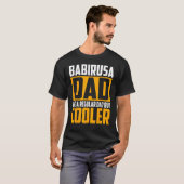 Mannen Babirusa vader als een gewone vader maar co T-shirt (Voorkant volledig)