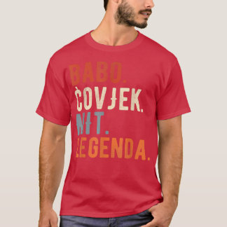 Mannen Babo Bosnië Vader Bosna Bosna T-shirt