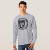 Mannen "Baboon" lange hoes T-shirt (Voorkant volledig)