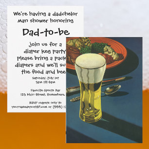  Mannen Baby shower Dadchelor Partij Kaart