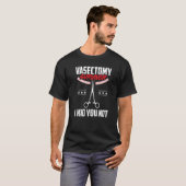 Mannen Baby Vasectomie in ruste Vasectomie Survi T-shirt (Voorkant volledig)