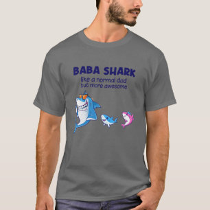 Mannen babyhaai als een normale haai maar meer awe t-shirt