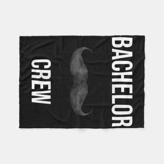 Mannen Bachelor Crew Bruidegom Bruid Avond Bachelo Fleece Deken (Voorkant (Horizontaal))