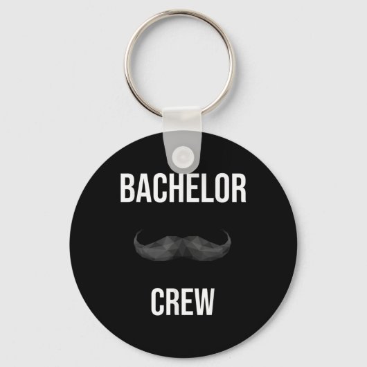 Mannen Bachelor Crew Bruidegom Bruid Avond Bachelo Sleutelhanger (Voorkant)