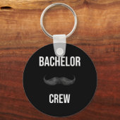 Mannen Bachelor Crew Bruidegom Bruid Avond Bachelo Sleutelhanger (Voorkant)