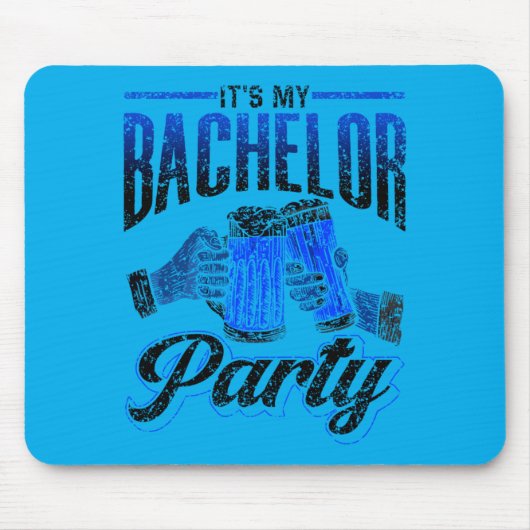 Mannen Bachelorfeest Bruid Bruidegom Team Uitvoeri Muismat (Voorkant)