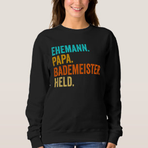 Mannen bademeister Papa Hero Swimming Lifeguard Trui