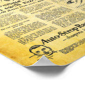 Mannen badkamer afdrukken - automatische lijnstraa poster (Hoek)