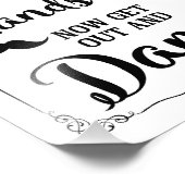 mannen badkamerbord foto afdruk (Hoek)