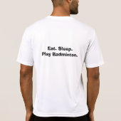 Mannen Badminton Micro Fibre Shirt (Achterkant)
