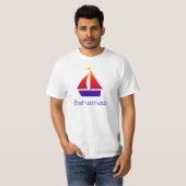 Mannen Bahamas Sunset Sailboat Vacas T-shirt (Voorkant volledig)
