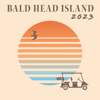 Mannen Bald Head Island T-shirt met lange mouwen