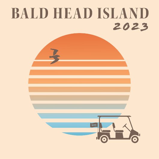 Mannen Bald Head Island T-shirt met lange mouwen