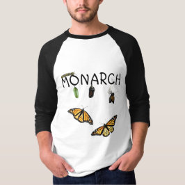 Mannen Ball T-shirt Monarch levenscyclus