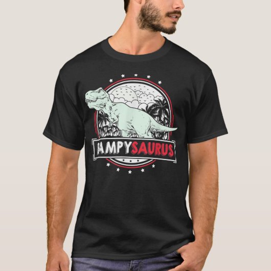 Mannen BampySaurus T Rex voor Bampy Funny Mannen T-shirt (Voorkant)