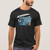 Mannen bank van papa Credit Kaart Happy Vaderdag T-shirt (Voorkant)