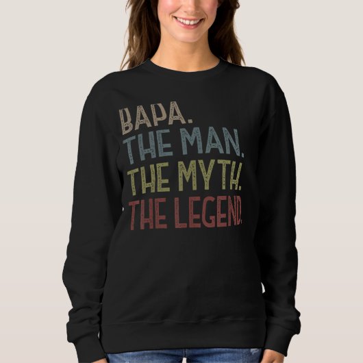 Mannen Bapa Man Myth Legend for Men Grandvaders Trui (Voorkant)