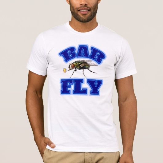 Mannen Bar Fly T-shirt (Voorkant)
