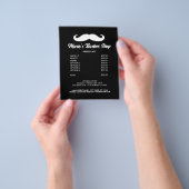 Mannen barber shop kapsalon prijslijst promo flyer (Hand)