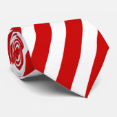 Mannen Barbershop Rood & Wit Kwartet Dress Stropda Stropdas (Opgerold)